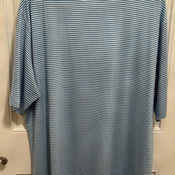 FootJoy Golf Polo Shirt – Light Blue & White Stripe – Size 2XL - Picture 4 of 6